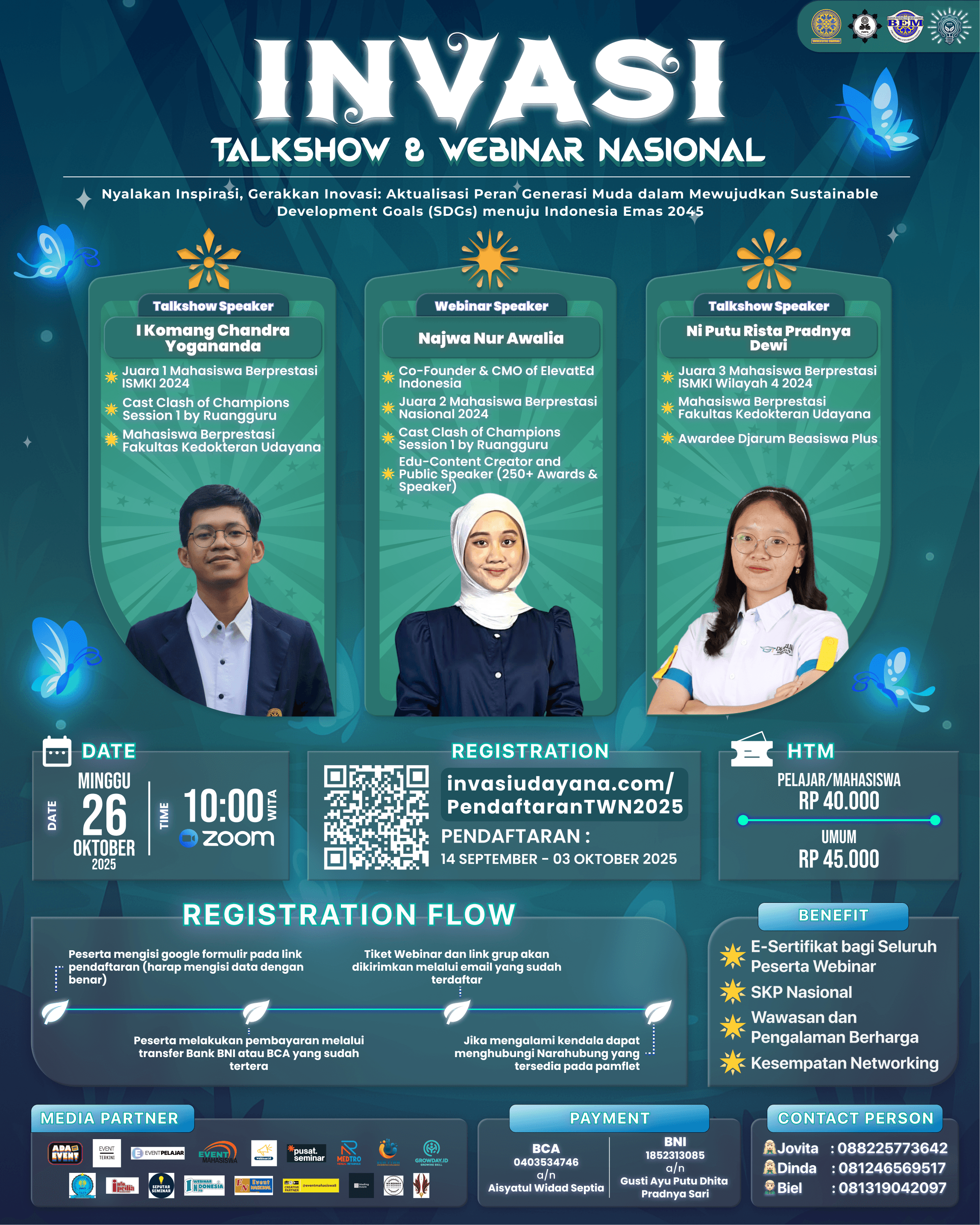 Pamflet Talkshow & Webinar Nasional